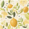 Papeldecor|Lemon wallpaper white and yellow|Kitchen