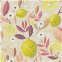 Papeldecor|Papier peint citrons multicolore|Cuisine