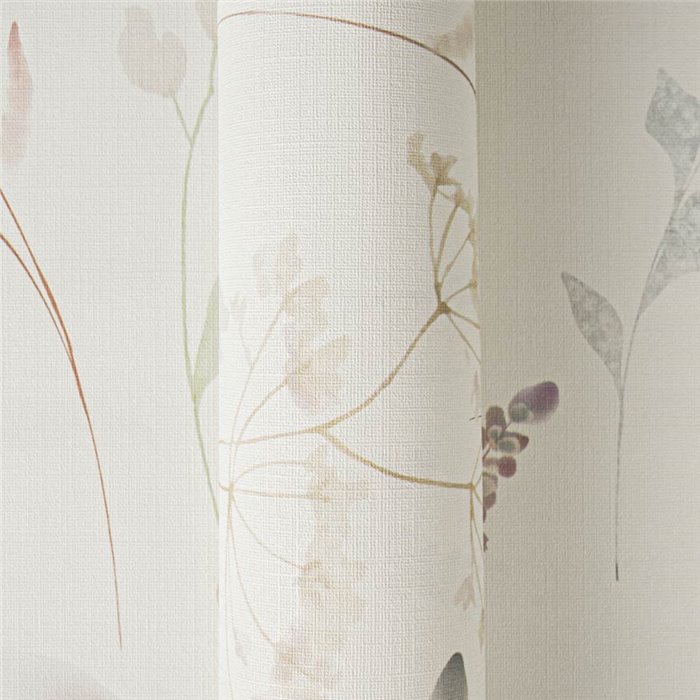 Papeldecor|Papier peint fleurs sauvages tons pastel|Cuisine