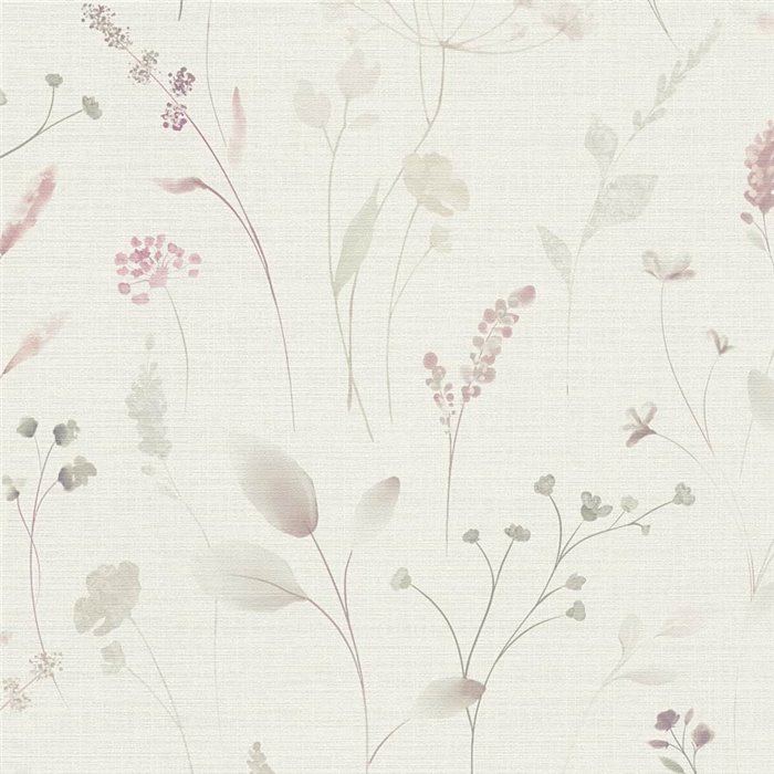 Papeldecor|Romantic meadow flower wallpaper pastel tones|Bedrooms