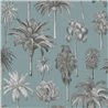 Papeldecor|Papier peint palmiers bleu turquoise|Locaux commerciaux