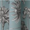 Papeldecor|Palm wallpaper turquoise blue|Commercial Premises