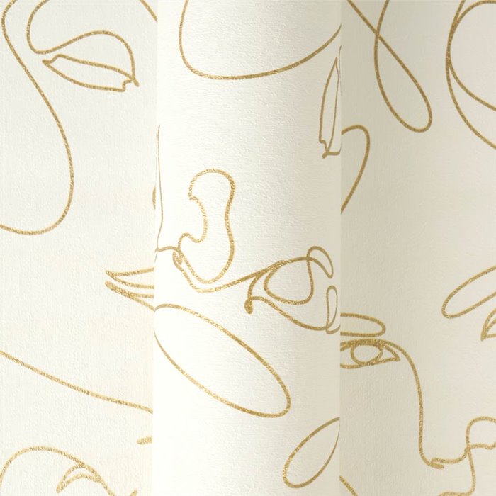 Papeldecor|Papier peint moderne visages cubistes|Hôtellerie