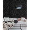 Papeldecor|Papel pintado moderno figurativo negro y plata|Salón