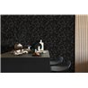 Papeldecor|Modern figurative wallpaper black and silver|Living Room