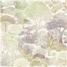 Papeldecor|Oriental landscape wallpaper pastel tones|Living Room