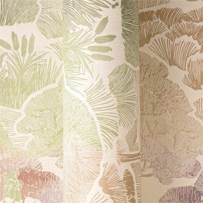 Papeldecor|Oriental landscape wallpaper pastel tones|Living Room