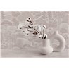 Papeldecor|Papier peint paysage forestier tons gris|Hôtellerie