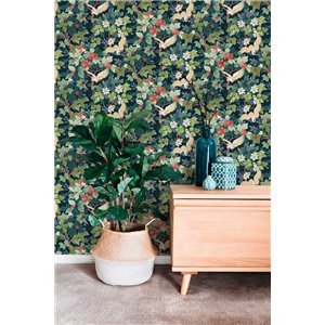 Papeldecor|Oriental forest landscape wallpaper green|Commercial Premises 2