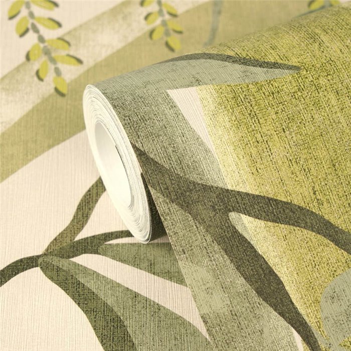 Papeldecor|Tropical plant wallpaper green tones|Hospitality