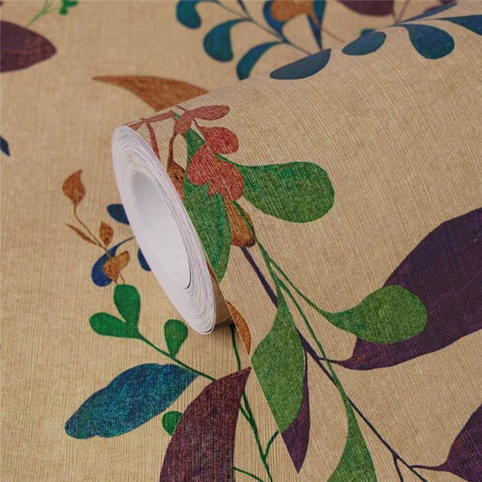 Papeldecor|Rankpflanzen Tapete braun|Blumen