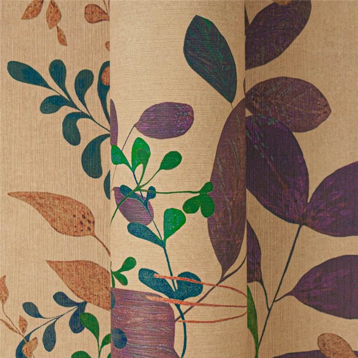 Papeldecor|Rankpflanzen Tapete braun|Blumen