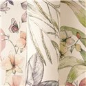 Papeldecor|Papier peint floral blanc multicolore|Chambres