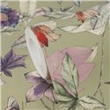 Papeldecor|Papel pintado floral tonos verdes|Dormitorio