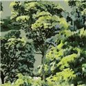 Papeldecor|Papier peint paysage forestier oriental vert|Locaux commerciaux