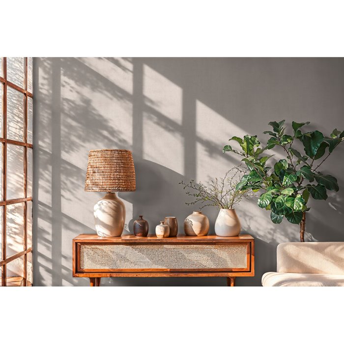 Papeldecor|Plain textured wallpaper stone grey|Hospitality