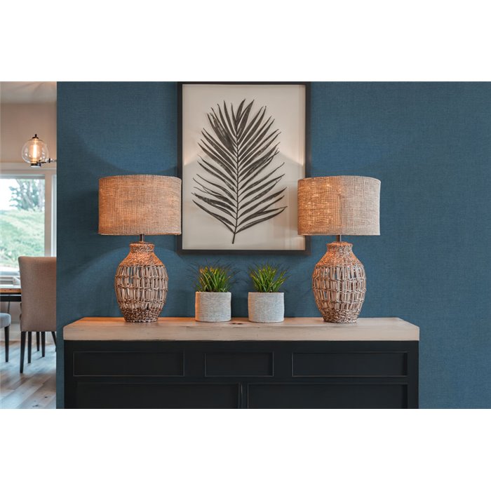 Papeldecor|Papel pintado liso texturizado azul|Colores Lisos