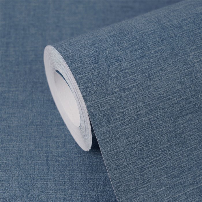 Papeldecor|Einfarbige strukturierte Tapete blau|Einfarbige Farben