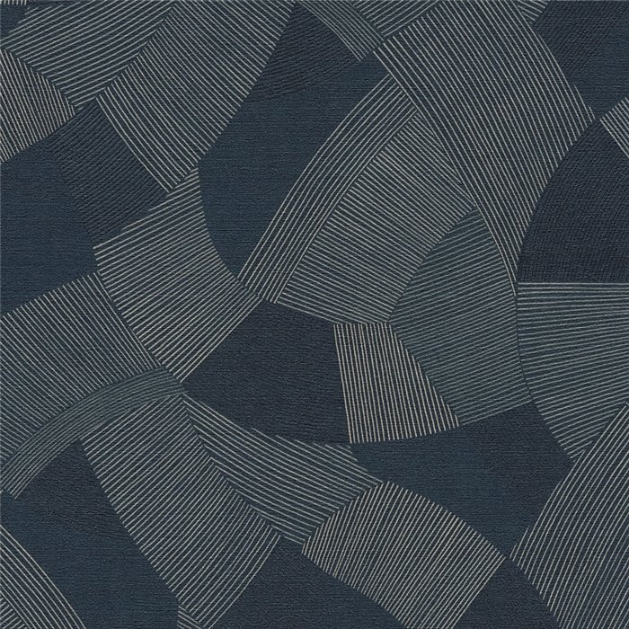 Papeldecor|Papel pintado moderno abstracto azul y plateado|Hosteleria