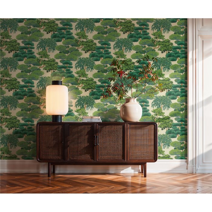 Papeldecor|Papier peint paysage tropical vert|Chambres