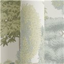 Papeldecor|Papier peint paysage oriental blanc et vert|Chambres