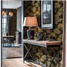 Papeldecor|Modern palm wallpaper black and gold|Hospitality