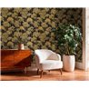 Papeldecor|Modern palm wallpaper black and gold|Hospitality