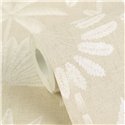 Papeldecor|Papel pintado colonial palmeras tropicales tonos beige|Salón