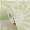 Papeldecor|Papel pintado colonial estampado tropical beige y verde|Hosteleria
