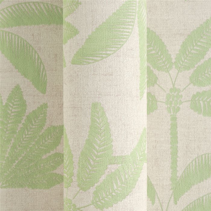 Papeldecor|Papel pintado colonial estampado tropical beige y verde|Hosteleria
