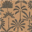 Papeldecor|Papier peint palmiers colonial orange|Hôtellerie