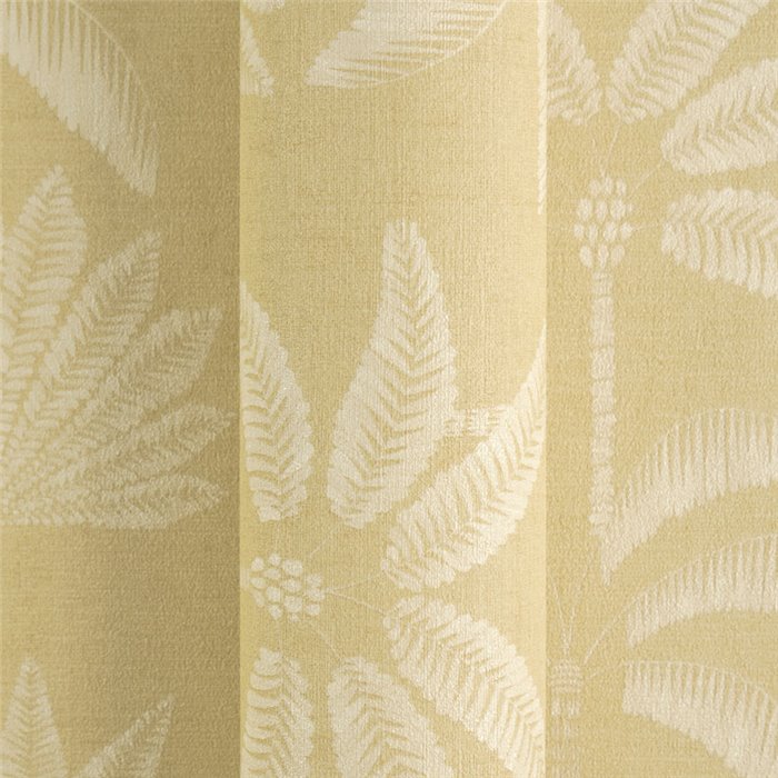 Papeldecor|Koloniale minimalistische Palmentapete gelb|Gastronomie & Hotellerie