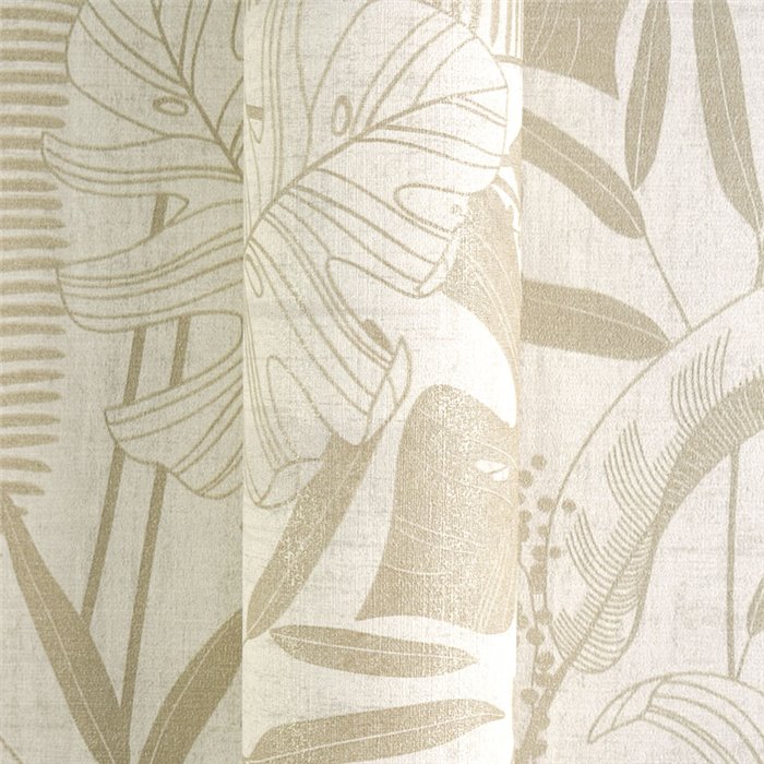 Papeldecor|Tropical plant wallpaper beige|Hospitality