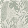Papeldecor|Tropical plant wallpaper green|Hospitality