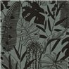 Papeldecor|Papel pintado plantas tropicales verde y negro|Hosteleria