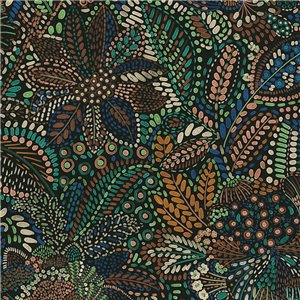 Papeldecor|Papel pintado boho chic floral beige|Hosteleria