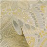 Papeldecor|Papel pintado boho chic floral beige|Hosteleria