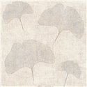 Papeldecor|Tapete Ginkgo-Blätter beige-grau|Wohnen