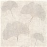 Papeldecor|Papier peint feuilles de ginkgo beige gris|Salón