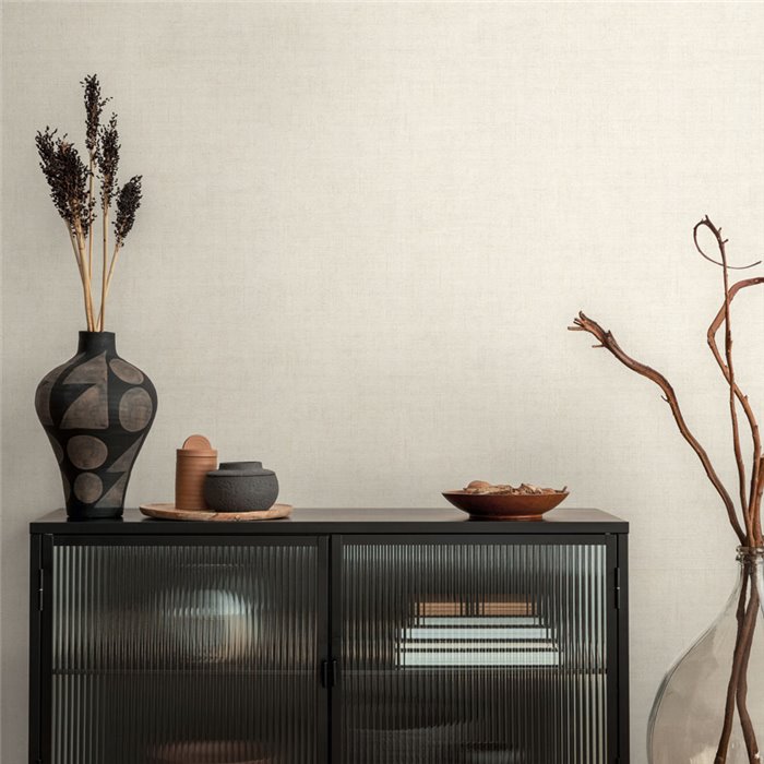 Papeldecor|Plain textured wallpaper white|Colonial