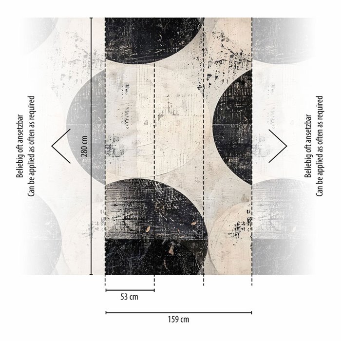 Papeldecor|Abstraktes geometrisches Wandbild im zeitgenössischen Stil|Papeldecor