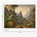 Papeldecor|Tropisches Landschafts-Wandbild mit Bergen|Papeldecor