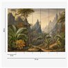 Papeldecor|Papier peint panoramique paysage tropical avec montagnes|Papeldecor