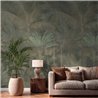 Papeldecor|Tropical wall mural with palm trees in green tones|Papeldecor