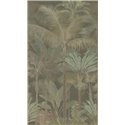Papeldecor|Tropical wall mural with palm trees in green tones|Papeldecor