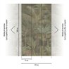 Papeldecor|Mural de pared tropical con palmeras en tonos verdes|Papeldecor