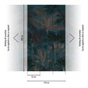 Papeldecor|Mural de pared paisaje colonial con palmeras tropicales|Papeldecor