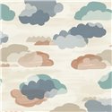 Grandeco|Kinder Tapete Aquarell Wolken|Little Dreamers