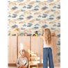 Grandeco|Papier peint enfant nuages aquarelle|Little Dreamers