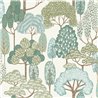 Papel pintado infantil bosque verde - Grandeco Little Dreamers LD2109